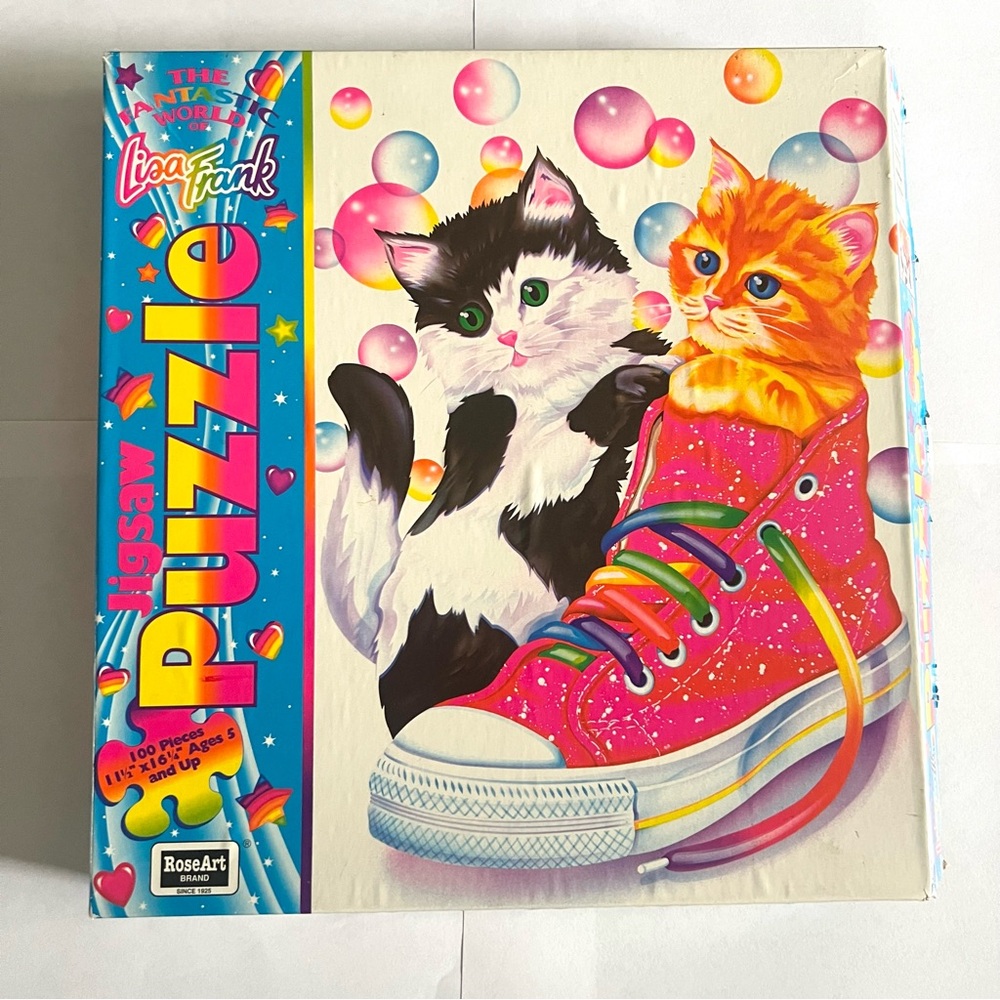 Vintage Lisa Frank Puzzle Cats